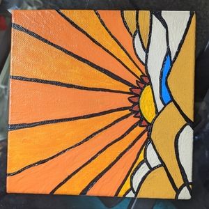 Acrylic 5"x5" handmade painting